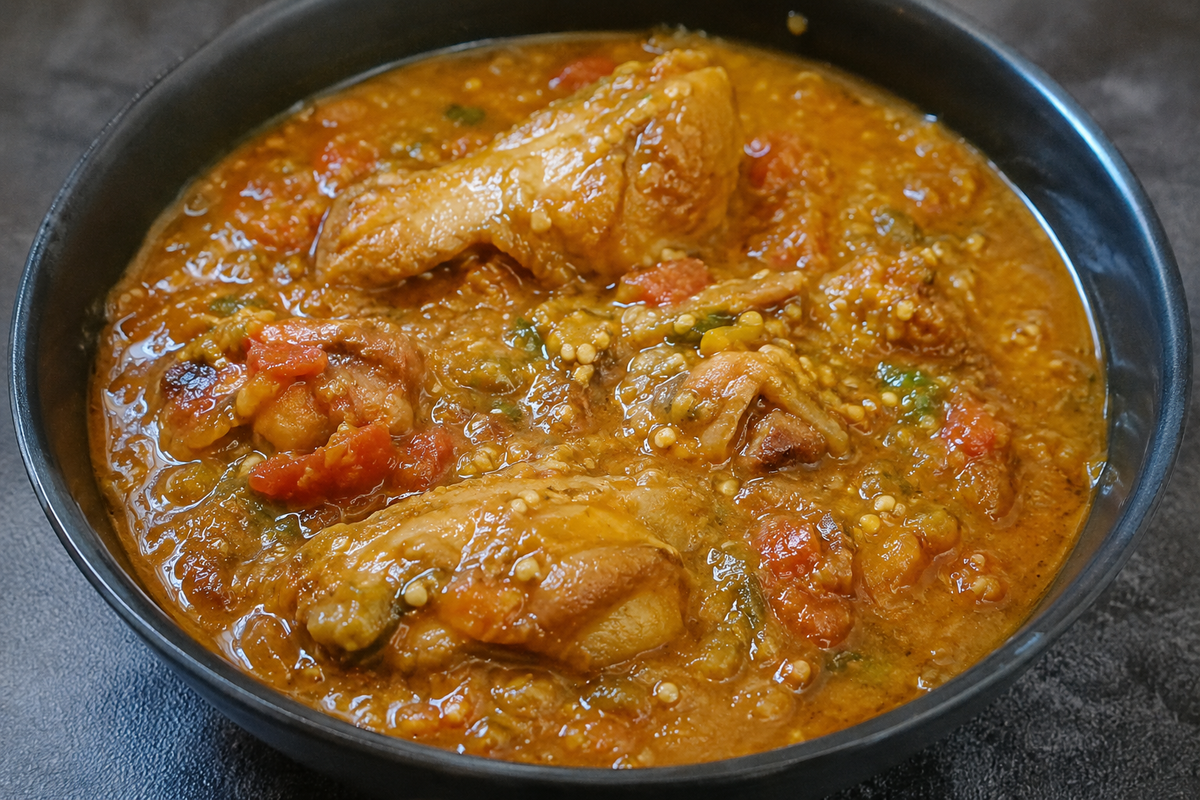 Sauce Aubergine au poulet – 1 L