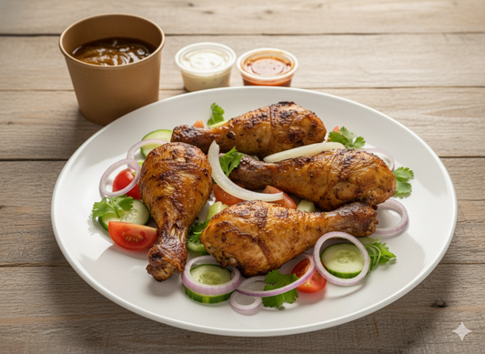 Poulet grillé o'sauces