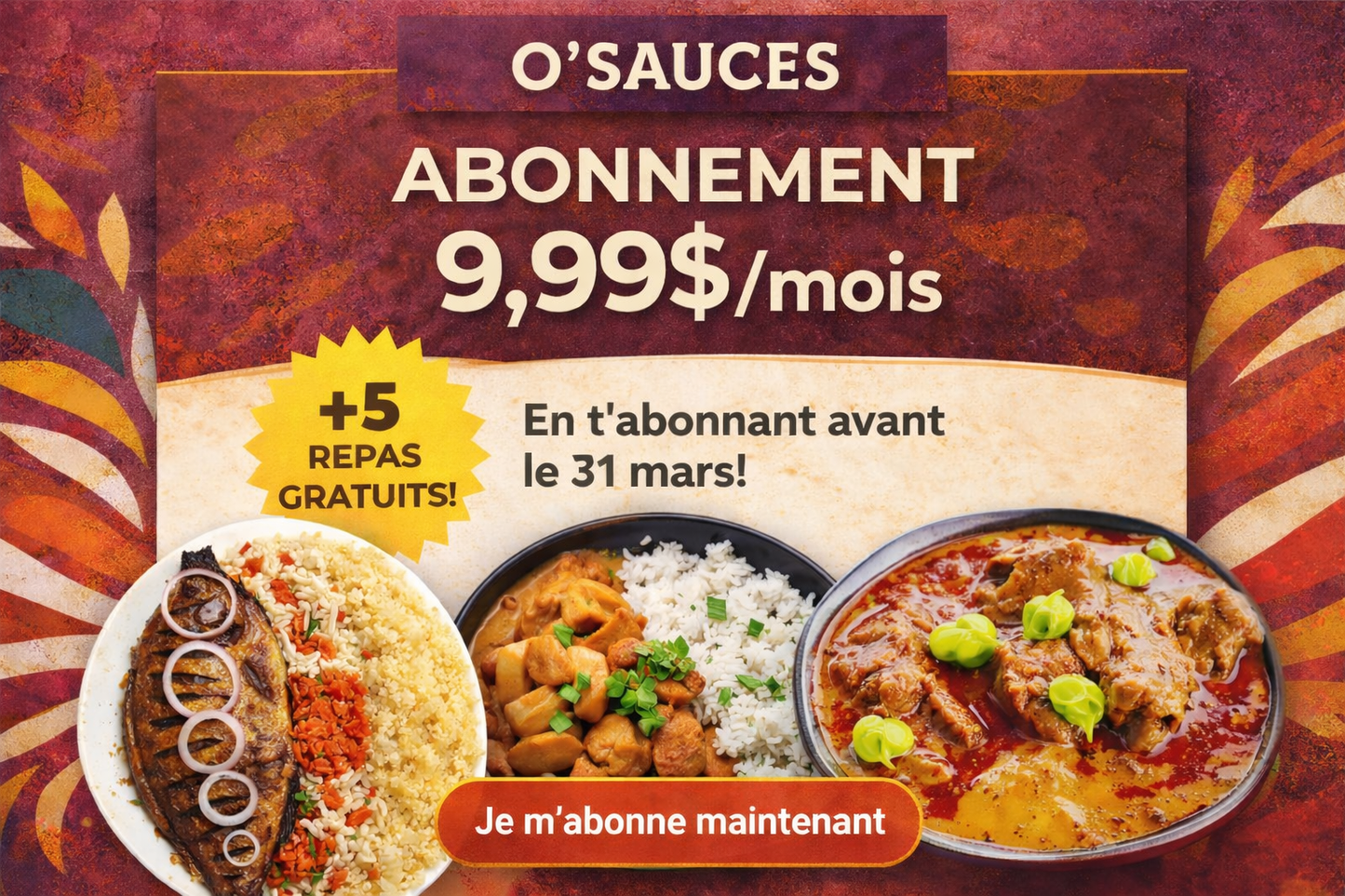 Abonnement O'sauces